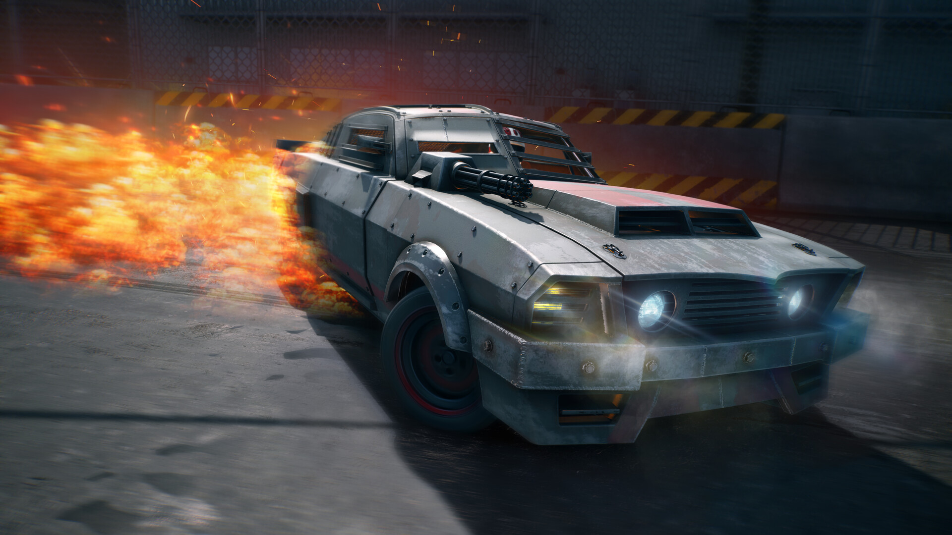 Veicolo blindato circondato dalle fiamme in Stuntman Hollywood